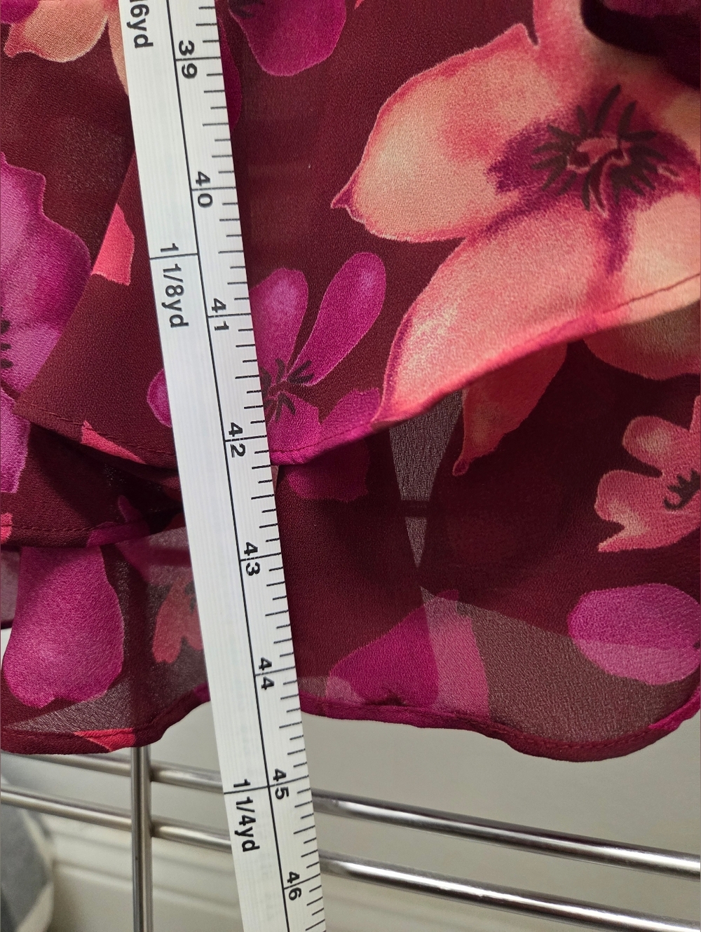 Ronni Nicole Floral Dress in Berry and Pink - Picture 5 of 8